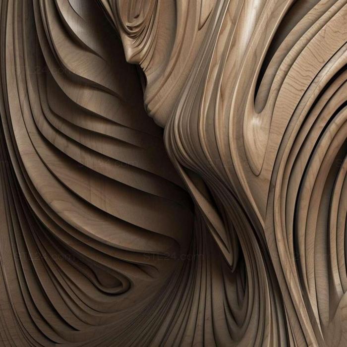 Patterns and decorations (st Zaha Hadid 1, PATTERN_1457) 3D models for cnc